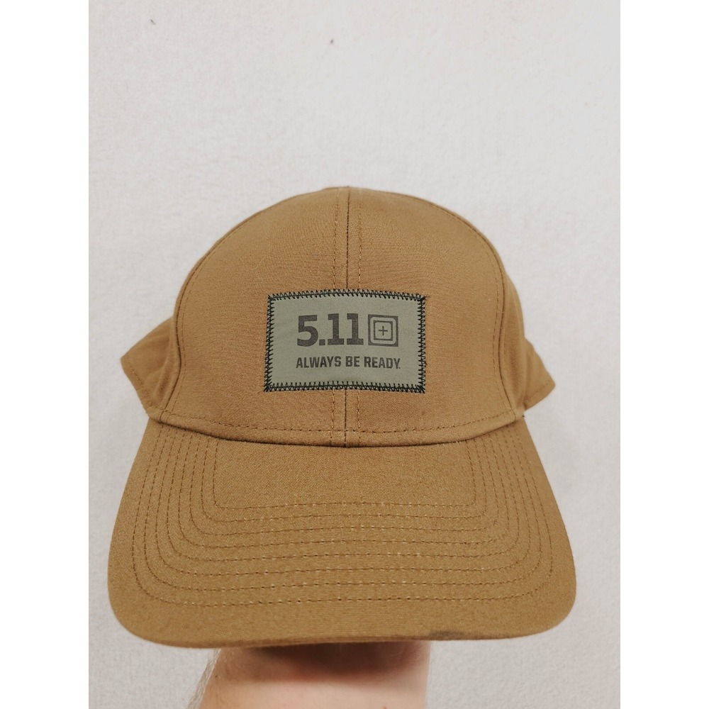 5.11 Tactical Hat Cap Mens Coyote Tan Snapback Always Be Ready Canvas Adjustable